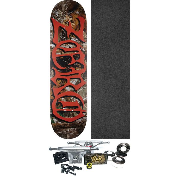 Zero Skateboards Real Tree Wasteland Skateboard Deck - 8.375" x 31.9" - Complete Skateboard Bundle